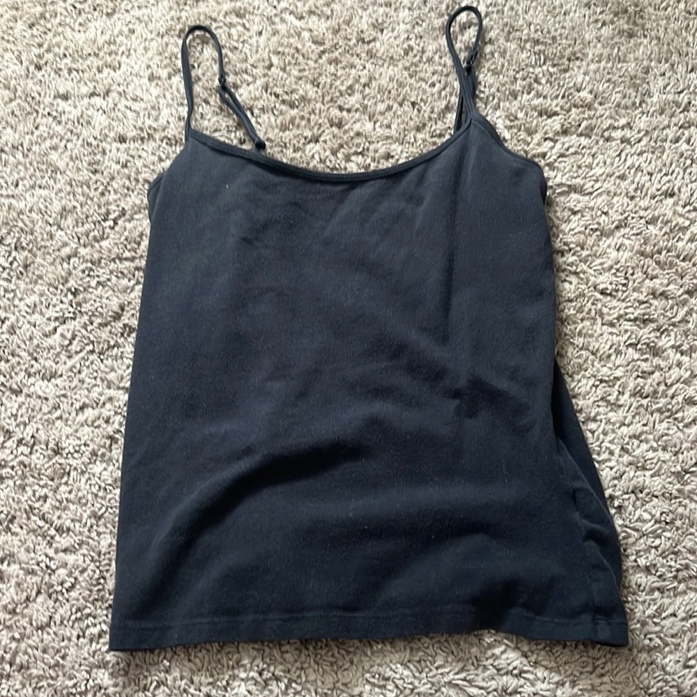 brandy melville plain black tank